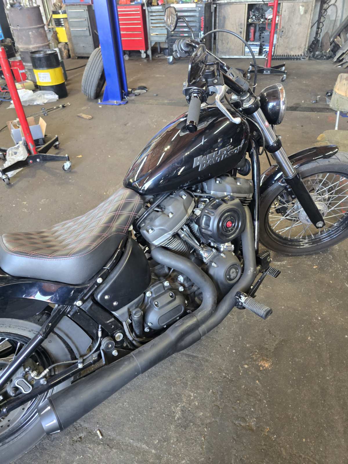 Harley-Davidson в сервиза за обслужване